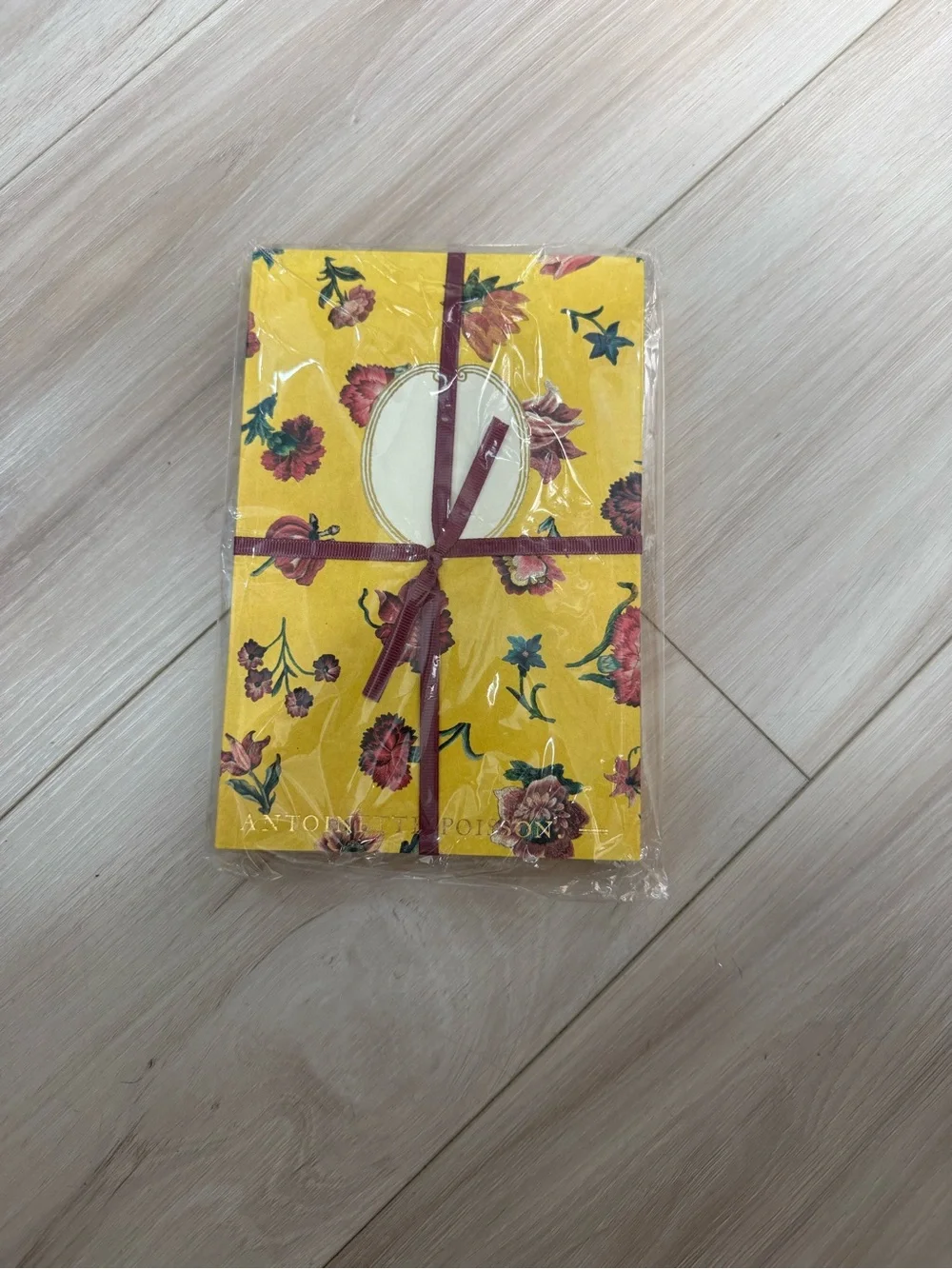 NWT Antoinette Poisson Bien Aimée No. 62 French Domino Paper Notebook Gold Edge